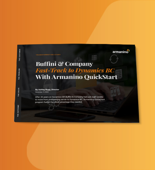 Buffini & Company Fast-Track to Dynamics BC With Armanino QuickStart